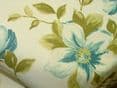 Exc Ashley Wilde JEMIMA TEAL FLORAL Curtain/Upholstery/Soft Furnishing Fabric